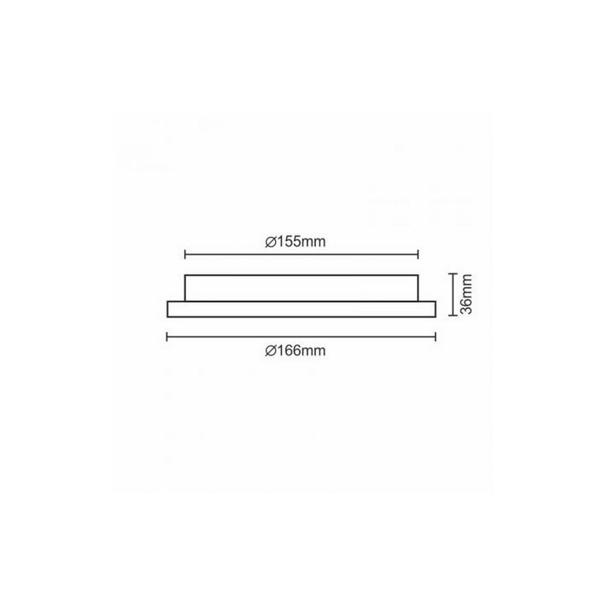 LED Recessed light LED/12W/230V IP40
