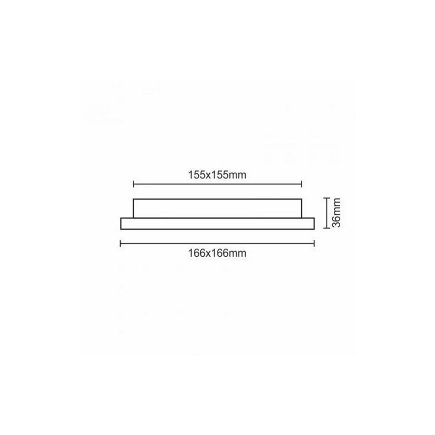 LED Recessed light LED/12W/230V IP40