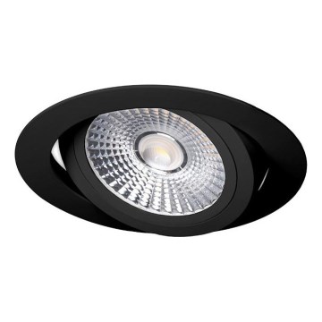 LED Recessed light LED/18W/230V 3000K d. 11,5 cm black