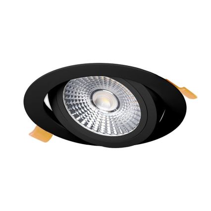 LED Recessed light LED/18W/230V 3000K d. 11,5 cm black