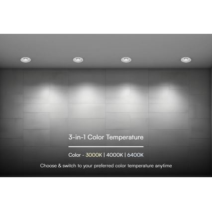 LED Recessed light LED/24W/230V 3000/4000/6400K ø 13,5 cm white