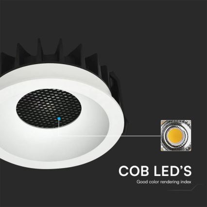 LED Recessed light LED/24W/230V 3000/4000/6400K ø 13,5 cm white