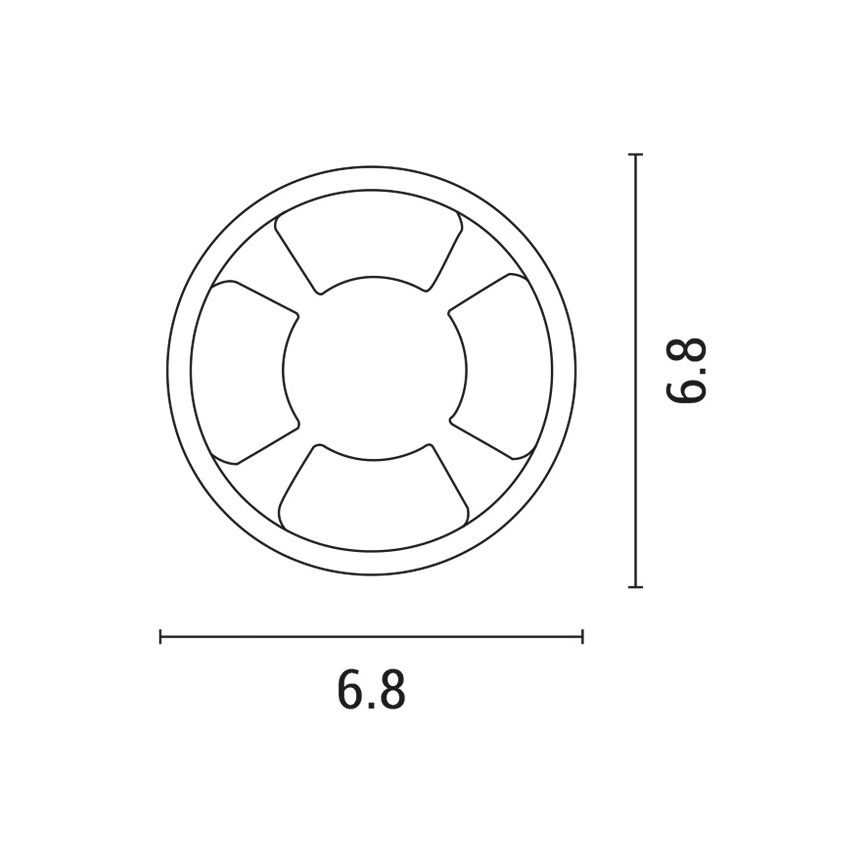 LED Recessed light LED/3W/12V IP65