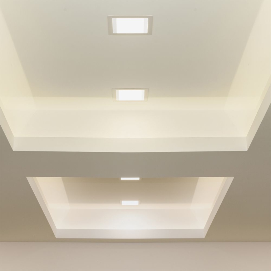 LED Recessed light LED/6W/230V 12x12 cm 6500K white