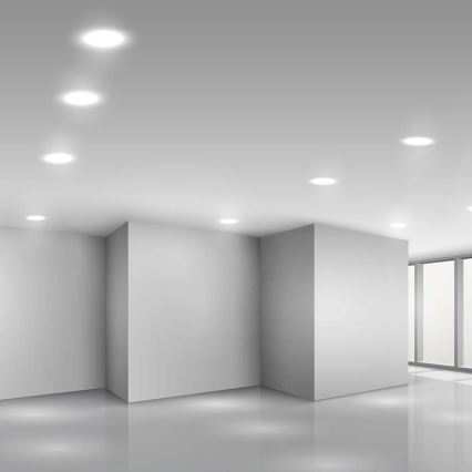 LED Recessed light LED/6W/230V d. 12 cm 3000K white