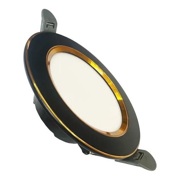 LED Recessed light LED/7,5W/230V 4000K black/gold