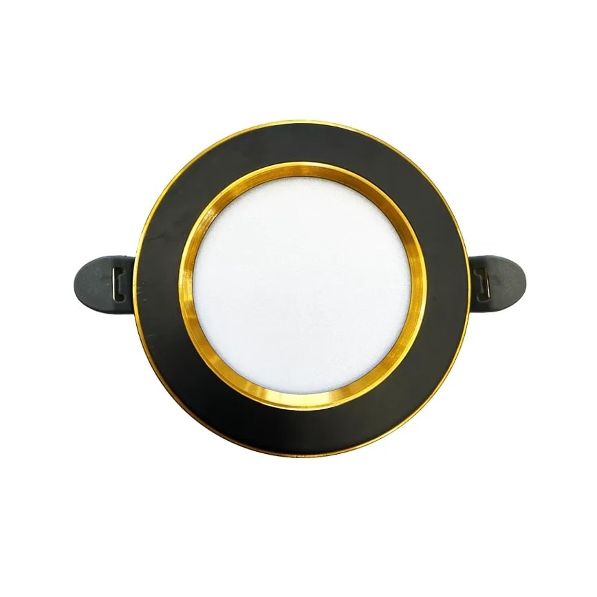 LED Recessed light LED/7,5W/230V 4000K black/gold