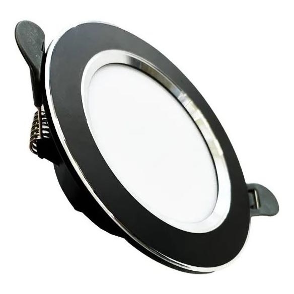 LED Recessed light LED/7,5W/230V 4000K black/silver