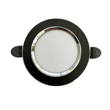 LED Recessed light LED/7,5W/230V 4000K black/silver
