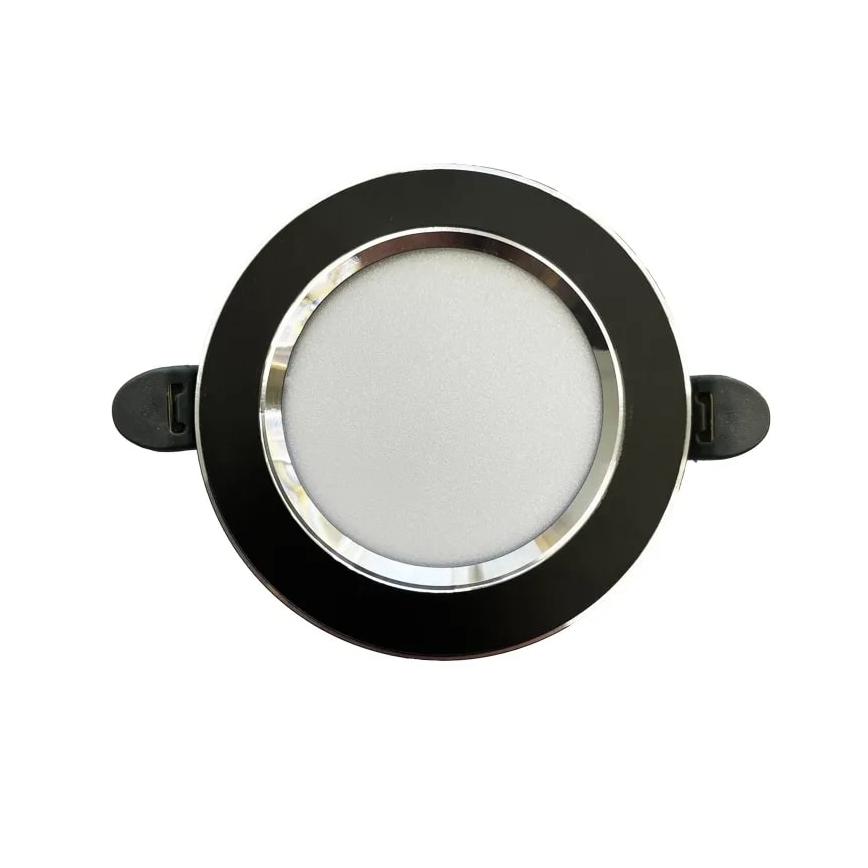 LED Recessed light LED/7,5W/230V 4000K black/silver