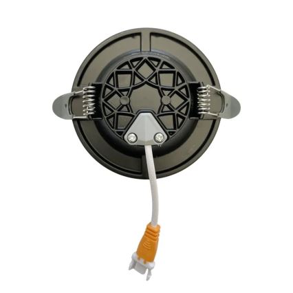 LED Recessed light LED/7,5W/230V 4000K black/silver