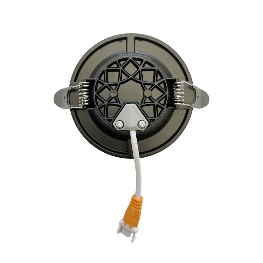 LED Recessed light LED/7,5W/230V 4000K black/silver