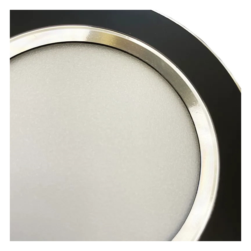 LED Recessed light LED/7,5W/230V 4000K black/silver
