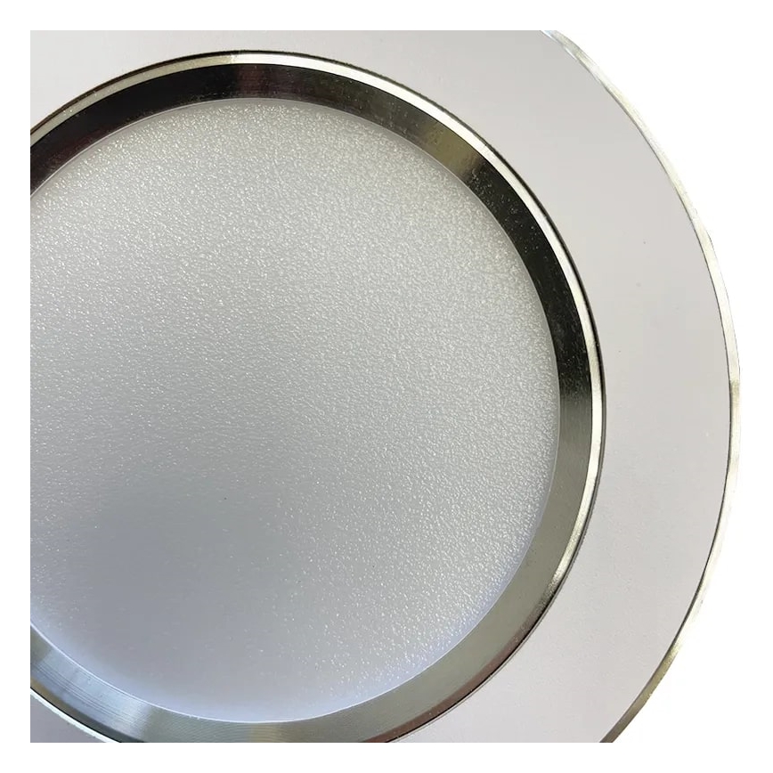 LED Recessed light LED/7,5W/230V 4000K white/silver