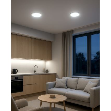 LED Recessed light QTEC LED/15W/230V 4200K d. 18,8 cm