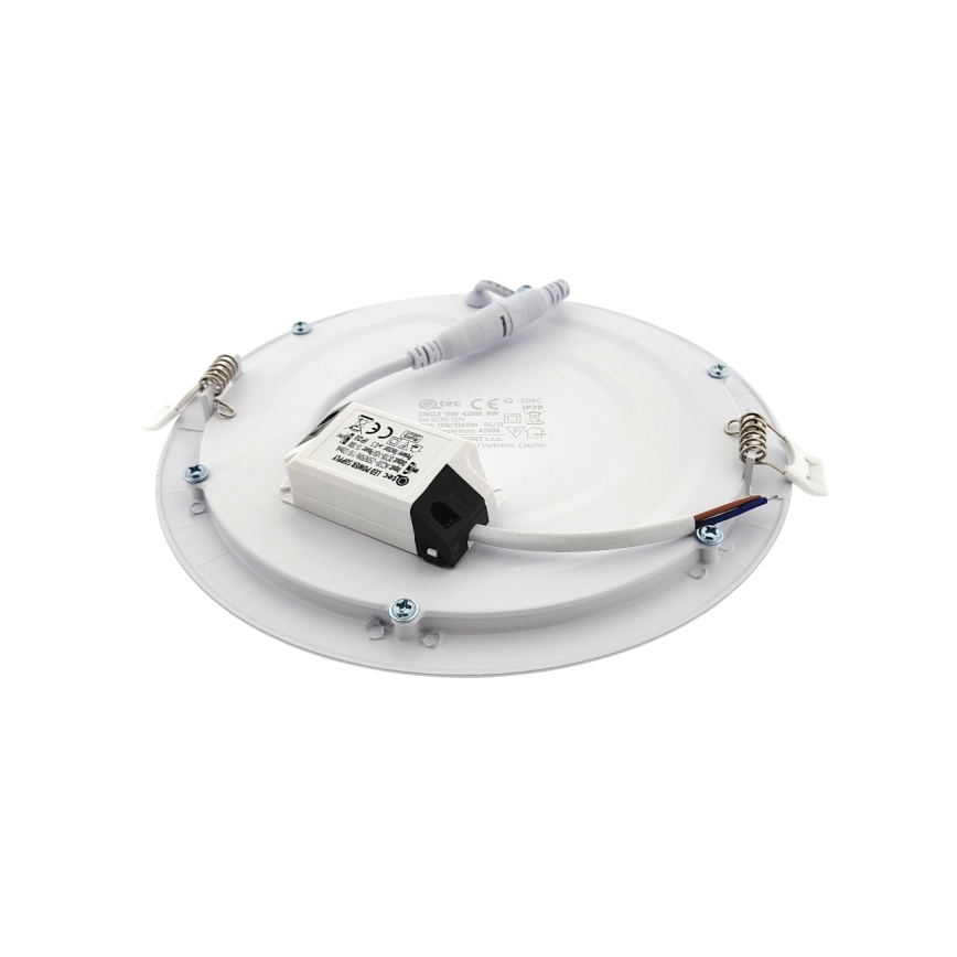 LED Recessed light QTEC LED/15W/230V 4200K d. 18,8 cm