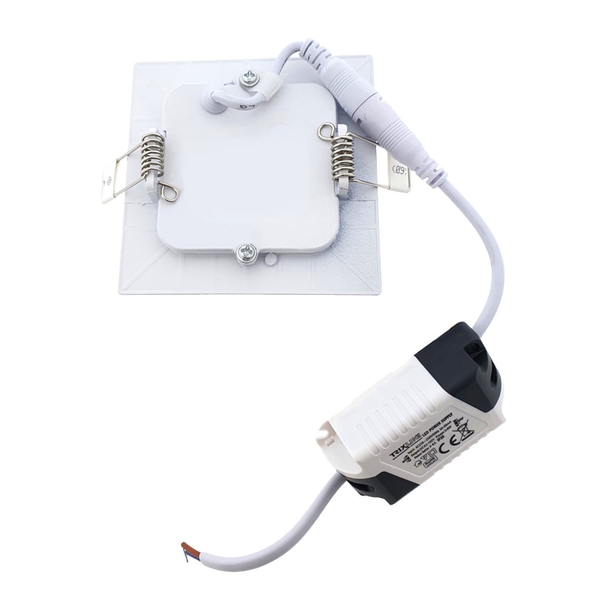 LED Recessed light QTEC LED/3W/230V 6500K 8,3x8,3 cm