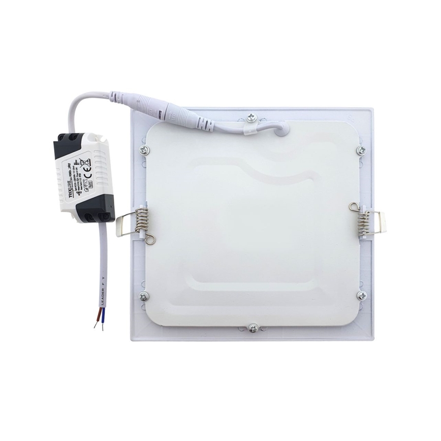 LED Recessed light QTEC LED/9W/230V 6500K 14,6x14,6 cm
