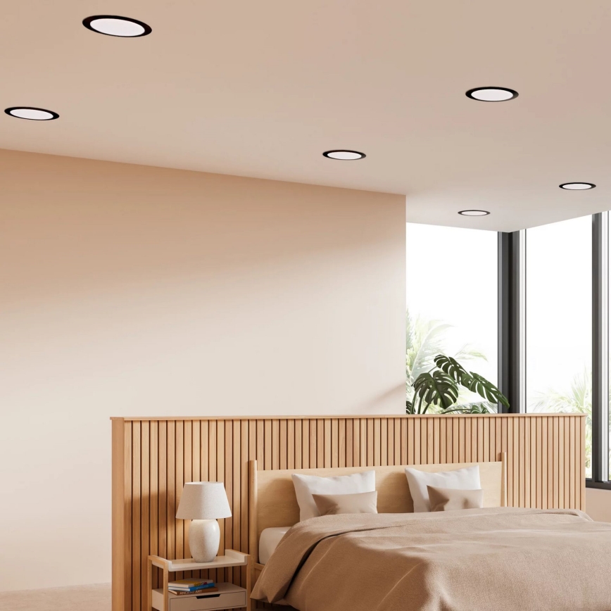 LED Recessed light RIGEL LED/14W/230V 4000K d. 22 cm black