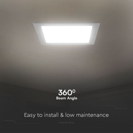 LED Recessed light SAMSUNG CHIP LED/18W/230V 3000K 22x22 cm white