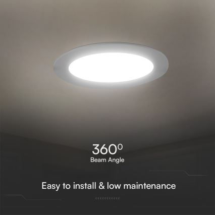 LED Recessed light SAMSUNG CHIP LED/24W/230V 3000K d. 29,4 cm white
