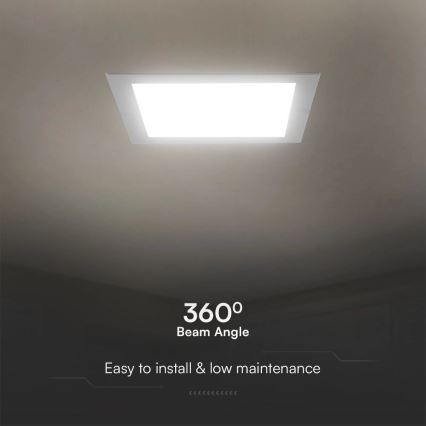 LED Recessed light SAMSUNG CHIP LED/3W/230V 6500K 9x9 cm white