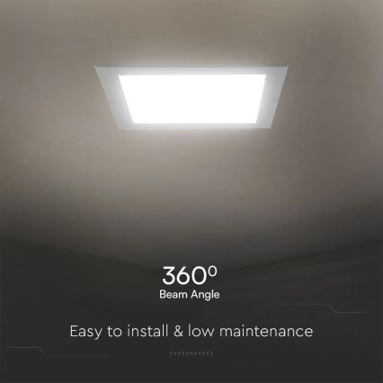 LED Recessed light SAMSUNG CHIP LED/6W/230V 6500K 12x12 cm white