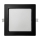 LED Recessed light SQUARE LED/12W/230V 4000K 17x17 cm black
