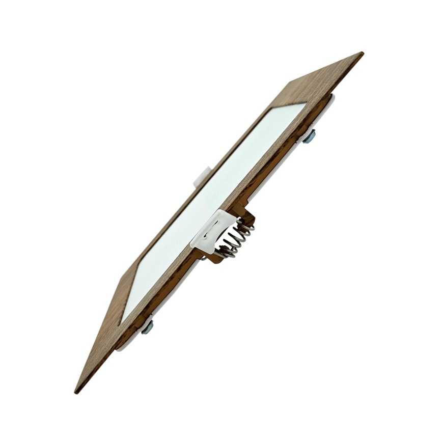 LED Recessed light SQUARE LED/12W/230V 4200K 16,8x16,8 cm brown