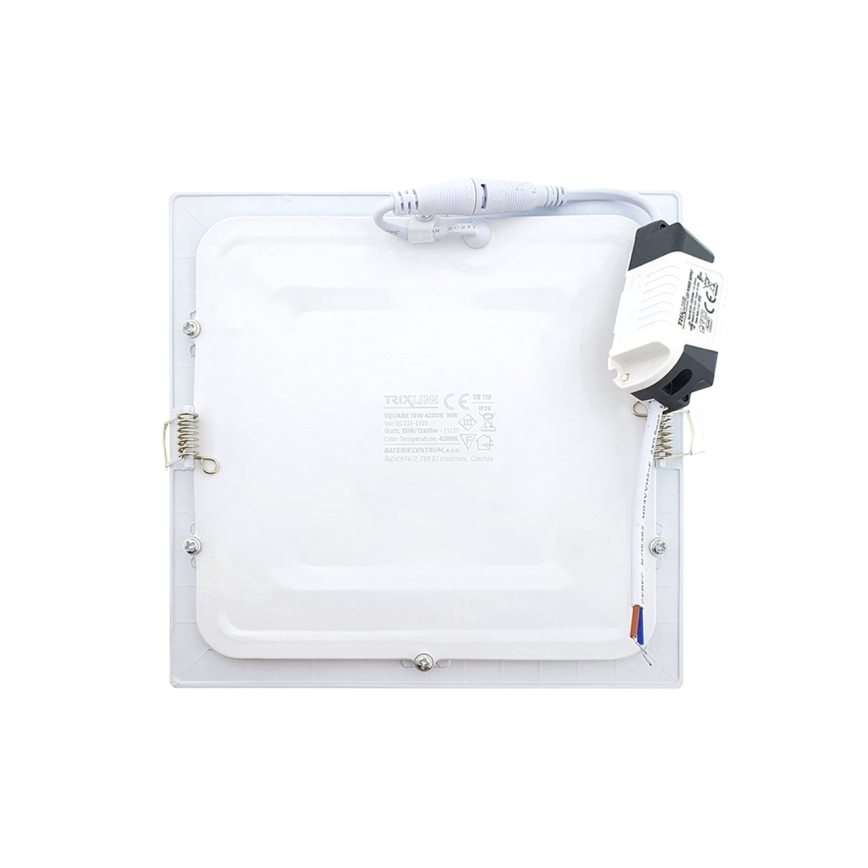 LED Recessed light SQUARE LED/15W/230V 4200K 18,8x18,8 cm white