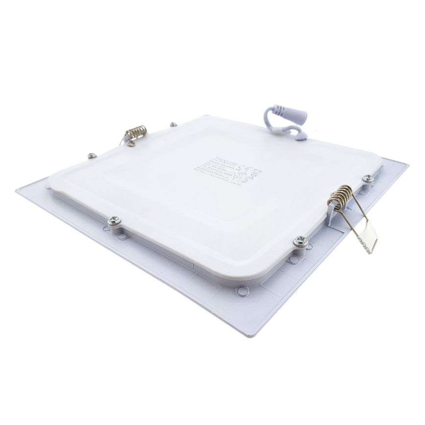 LED Recessed light SQUARE LED/15W/230V 4200K 18,8x18,8 cm white