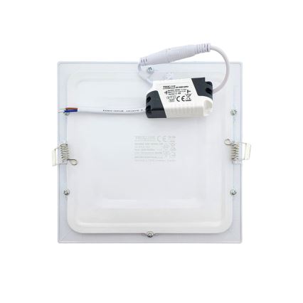LED Recessed light SQUARE LED/15W/230V 6500K 18,8x18,8 cm white