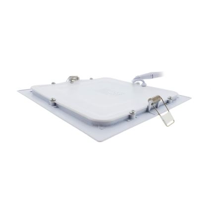 LED Recessed light SQUARE LED/15W/230V 6500K 18,8x18,8 cm white