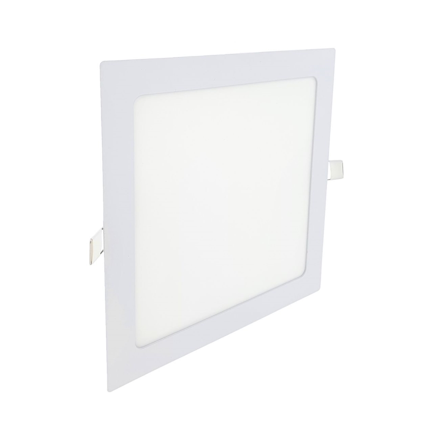 LED Recessed light SQUARE LED/18W/230V 2700K 22x22 cm white