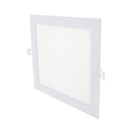 LED Recessed light SQUARE LED/18W/230V 2700K 22x22 cm white