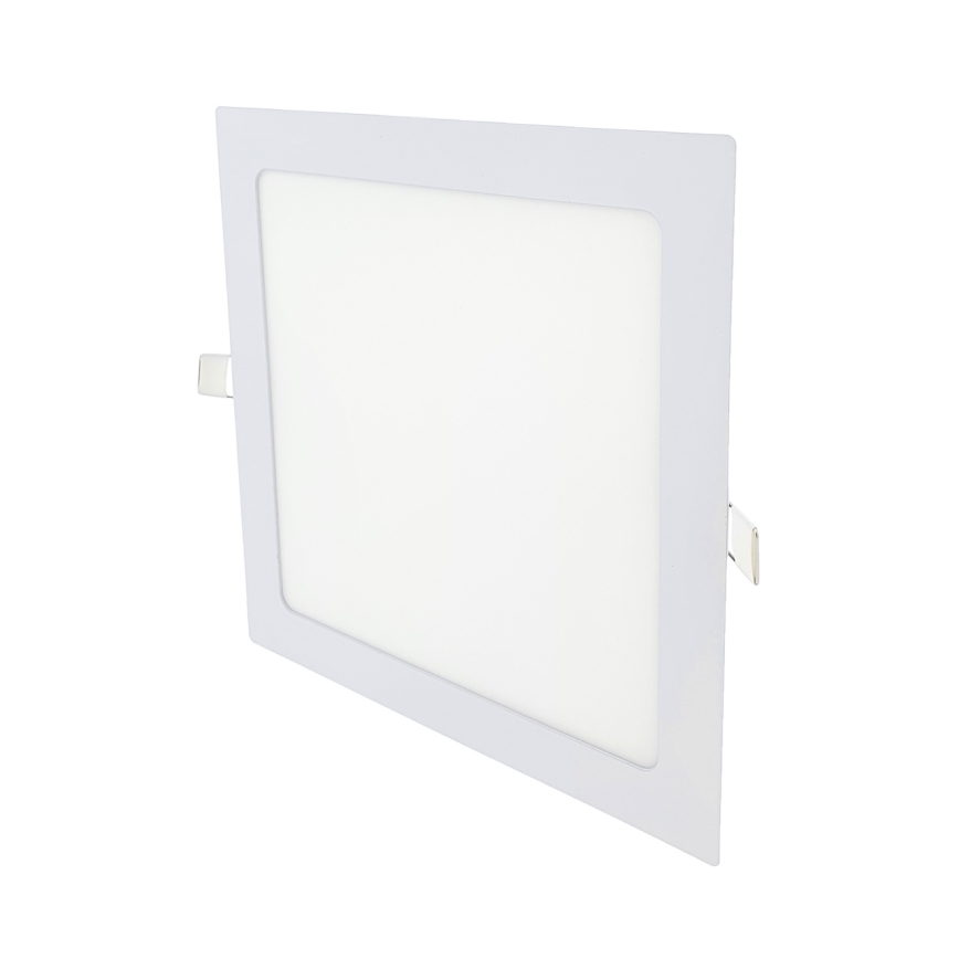 LED Recessed light SQUARE LED/18W/230V 2700K 22x22 cm white