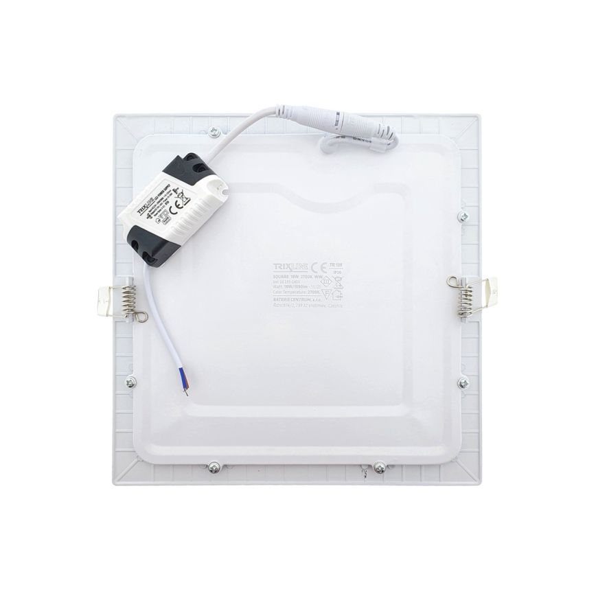 LED Recessed light SQUARE LED/18W/230V 2700K 22x22 cm white