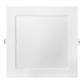 LED Recessed light SQUARE LED/18W/230V 4000K 22x22 cm white
