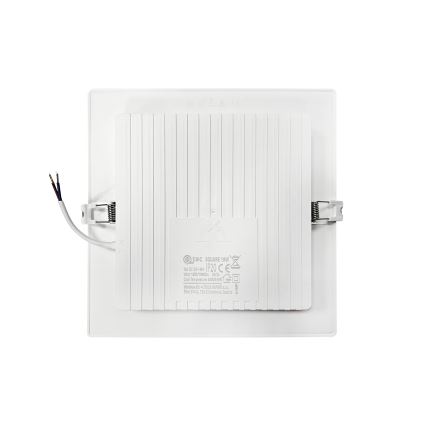 LED Recessed light SQUARE LED/18W/230V 4000K 22x22 cm white