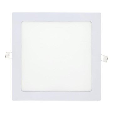 LED Recessed light SQUARE LED/18W/230V 4200K 22x22 cm white