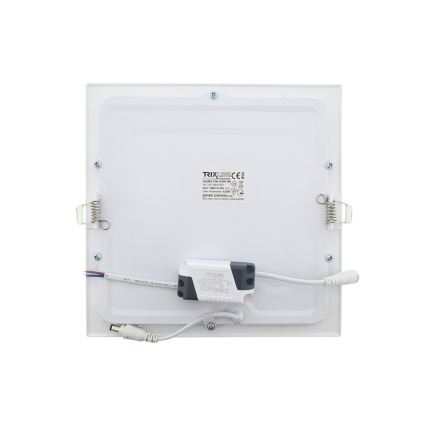 LED Recessed light SQUARE LED/18W/230V 4200K 22x22 cm white