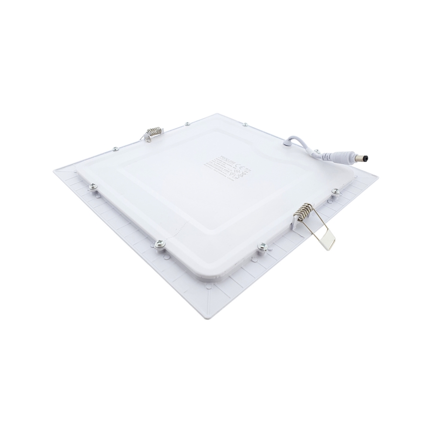LED Recessed light SQUARE LED/18W/230V 4200K 22x22 cm white