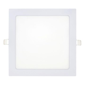 LED Recessed light SQUARE LED/18W/230V 6500K 22x22 cm white