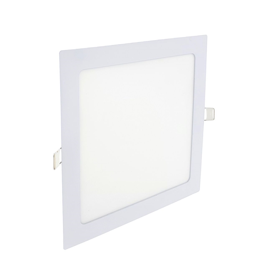 LED Recessed light SQUARE LED/18W/230V 6500K 22x22 cm white