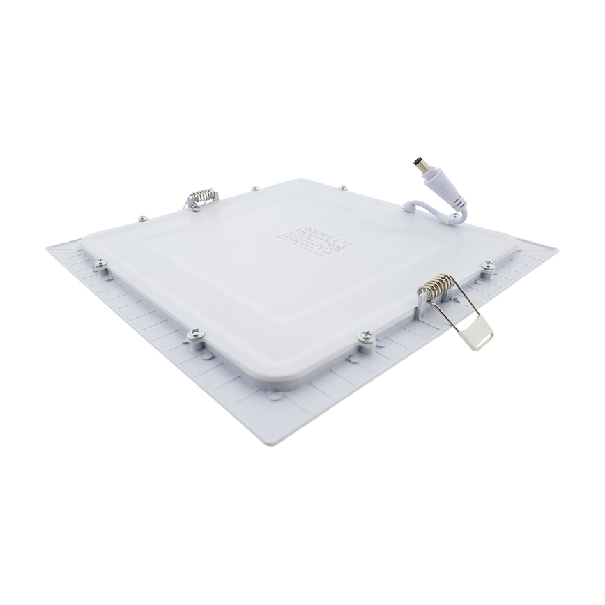 LED Recessed light SQUARE LED/18W/230V 6500K 22x22 cm white