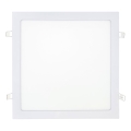 LED Recessed light SQUARE LED/24W/230V 4200K 29,2x29,2 cm white
