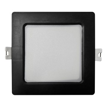 LED Recessed light SQUARE LED/6W/230V 4000K 12x12 cm black