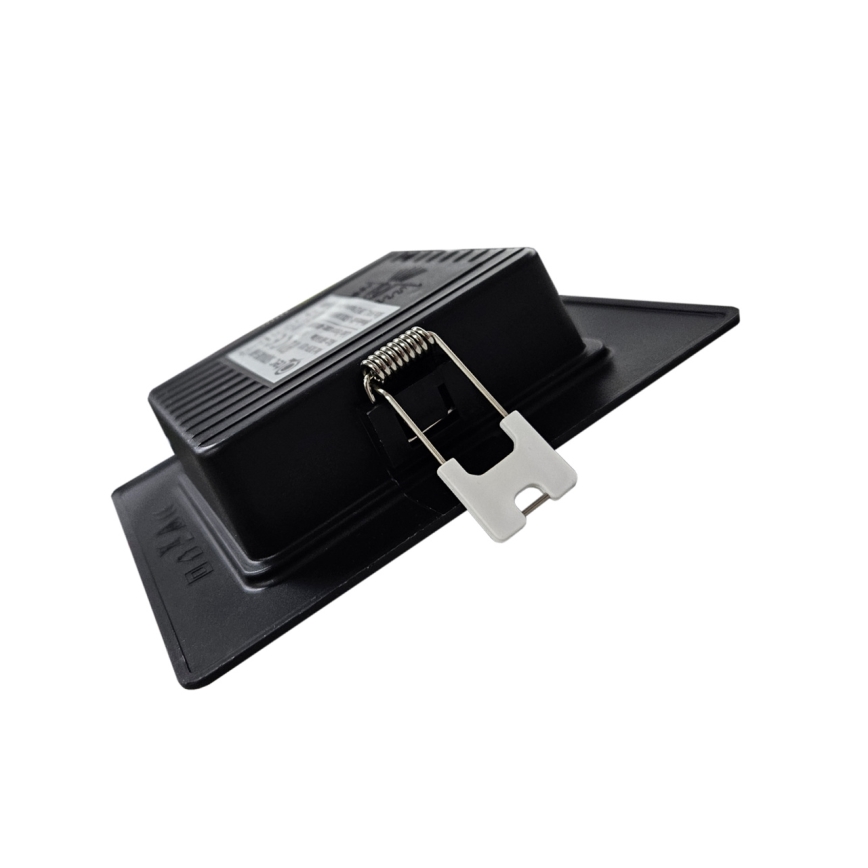 LED Recessed light SQUARE LED/6W/230V 4000K 12x12 cm black