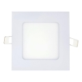LED Recessed light SQUARE LED/6W/230V 4200K 11,8x11,8 cm white
