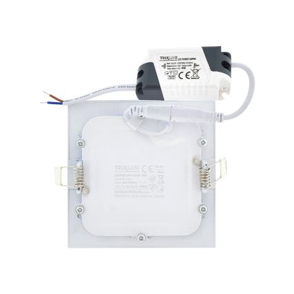 LED Recessed light SQUARE LED/6W/230V 4200K 11,8x11,8 cm white